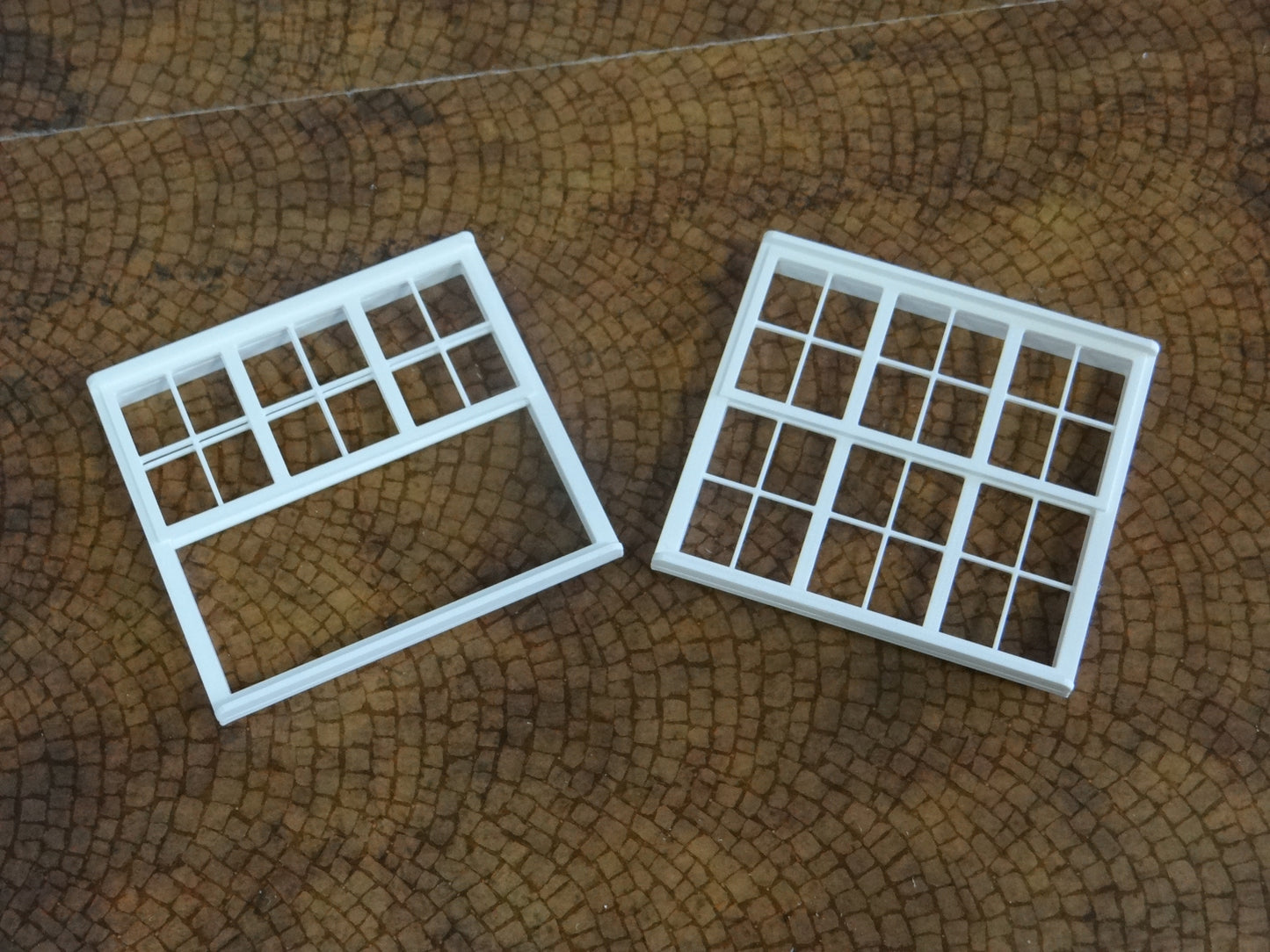 Entry door and windows Size 1/18 Diorama house building making parts 1:18 scale
