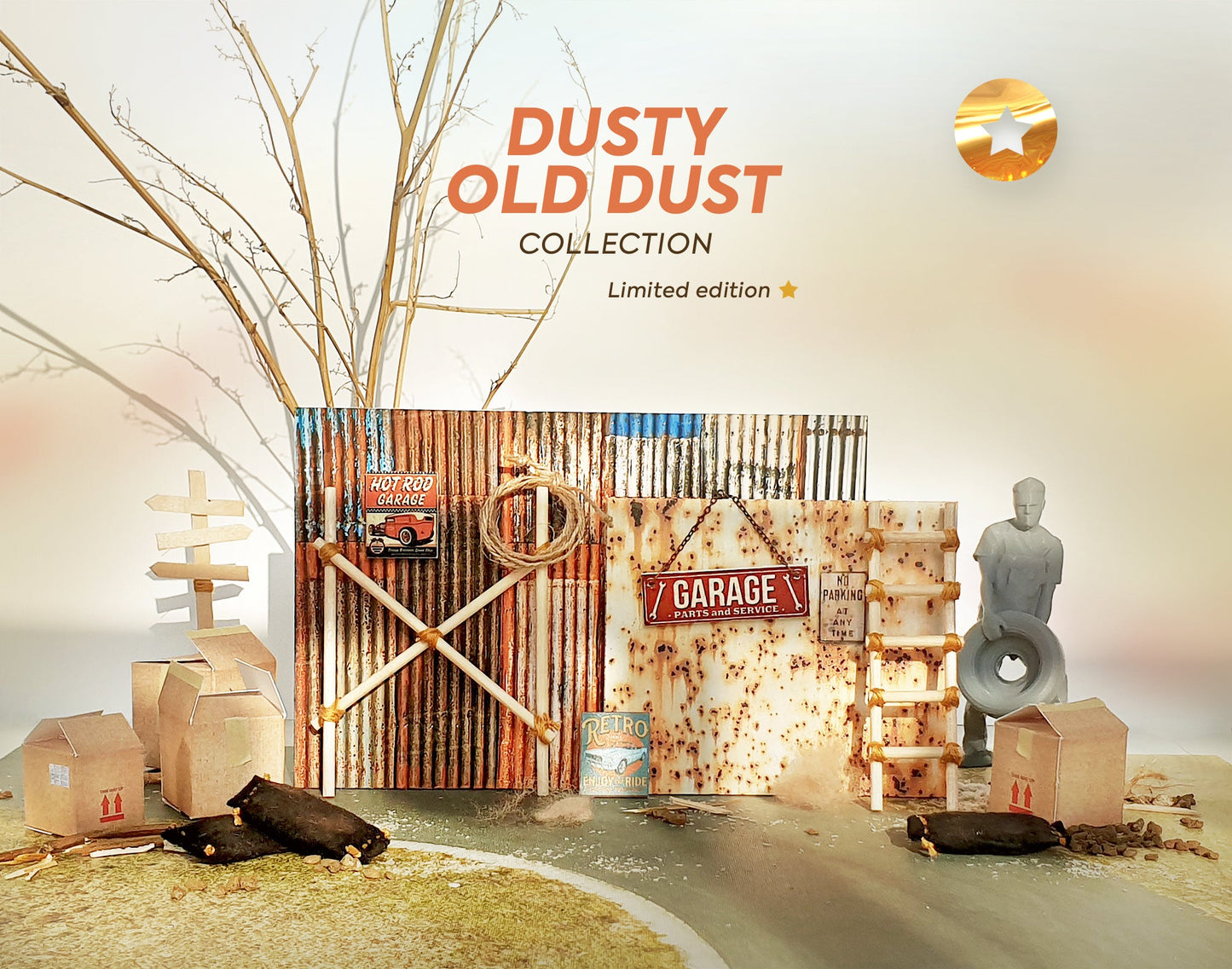 Mini Dusty Old Dust collection. Scale 1:18.
