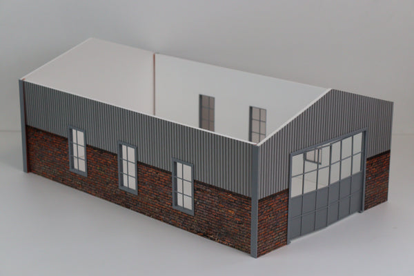 Hangar-Barn Garage Diorama Kit – 1:18 Scale Model Car Display