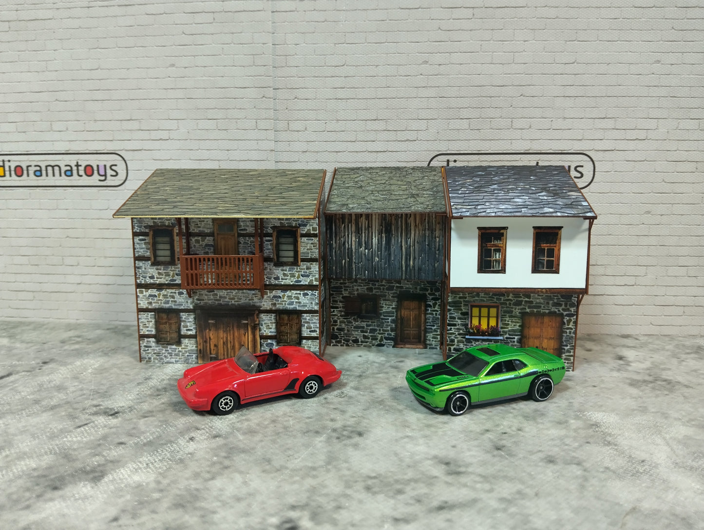 Diorama model kits 1/60-64 scale Country houses