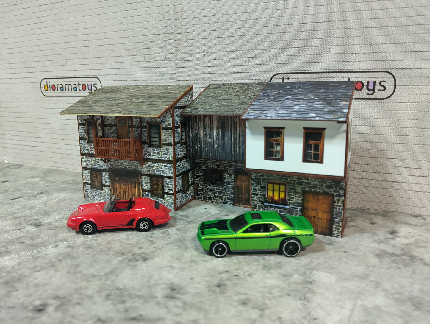 Diorama model kits 1/60-64 scale Country houses