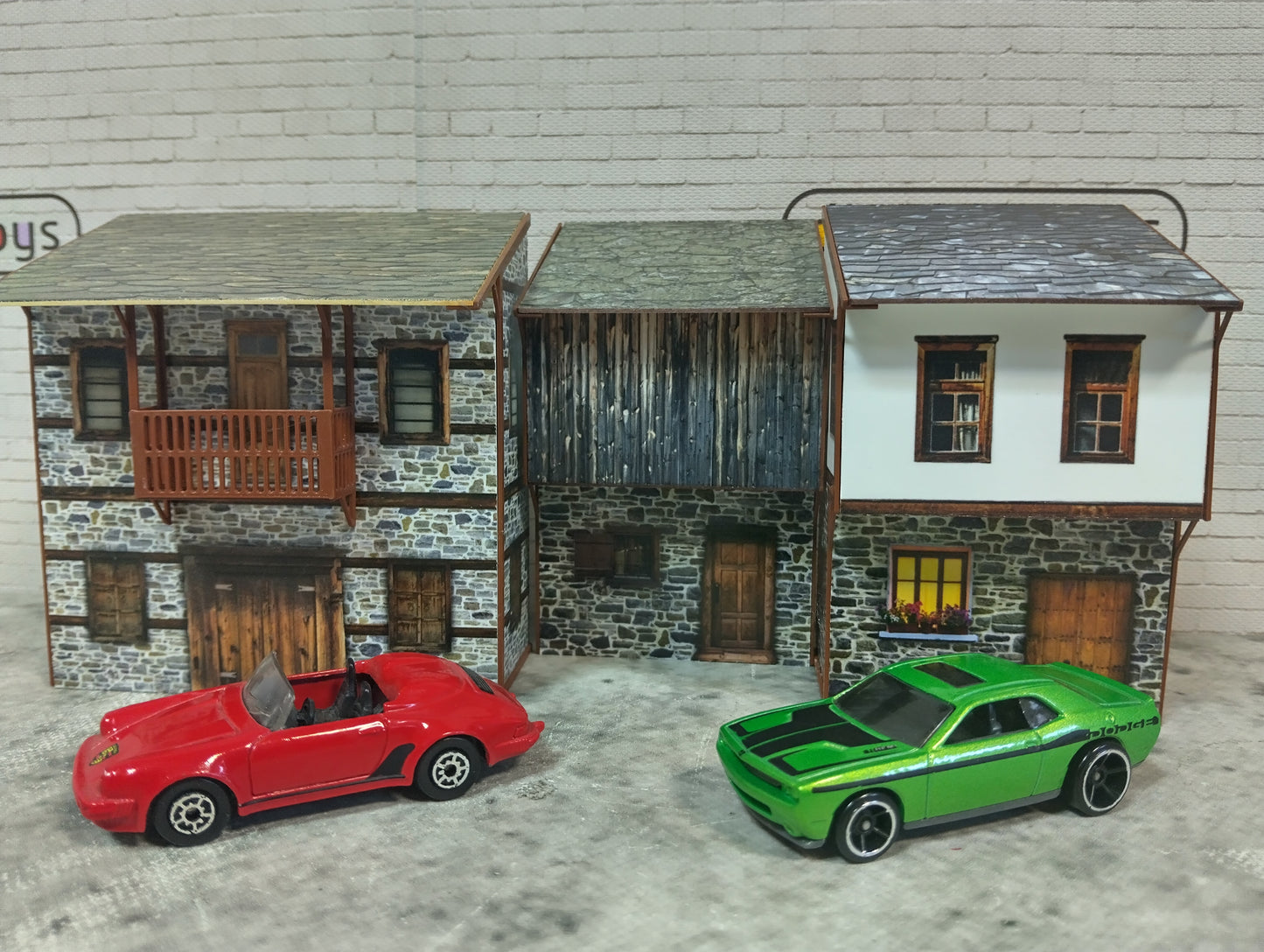 Diorama model kits 1/60-64 scale Country houses