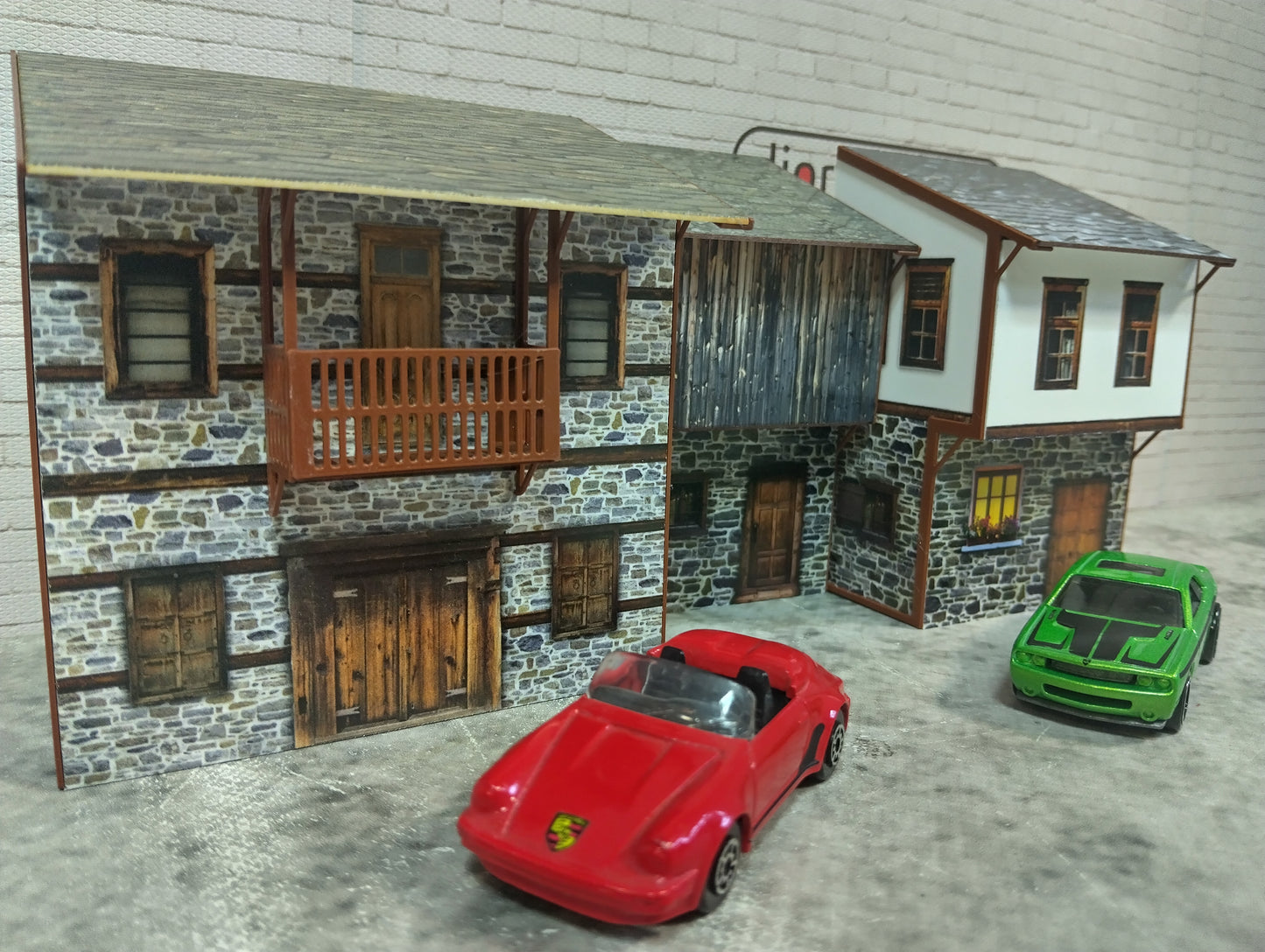Diorama model kits 1/60-64 scale Country houses