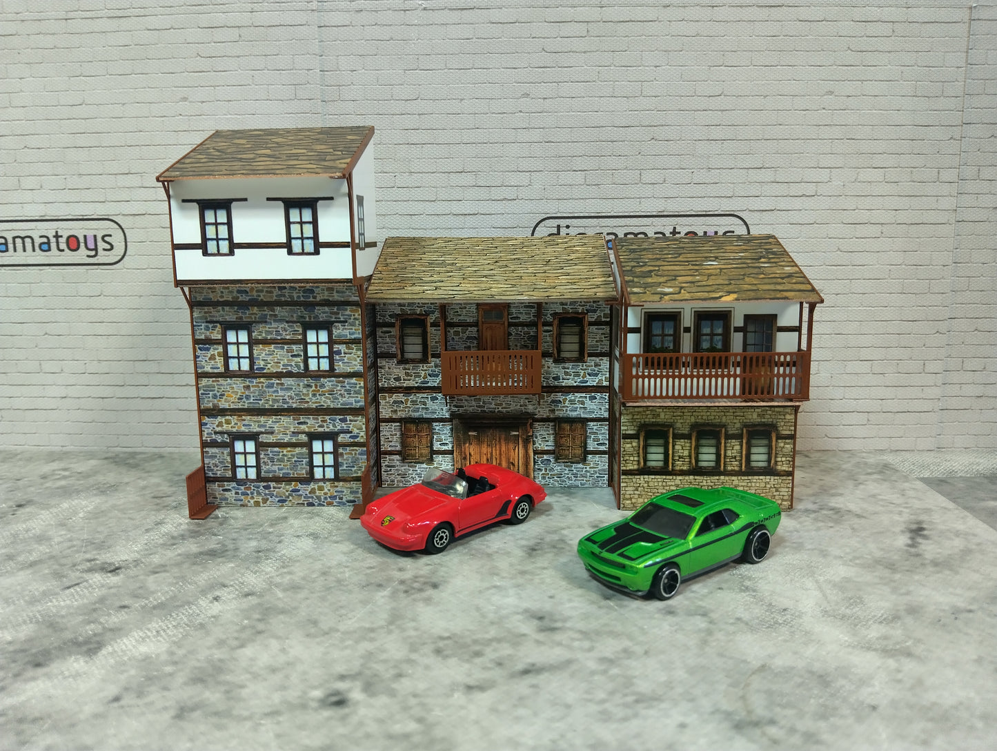 Diorama model kits 1/60-64 scale Country houses