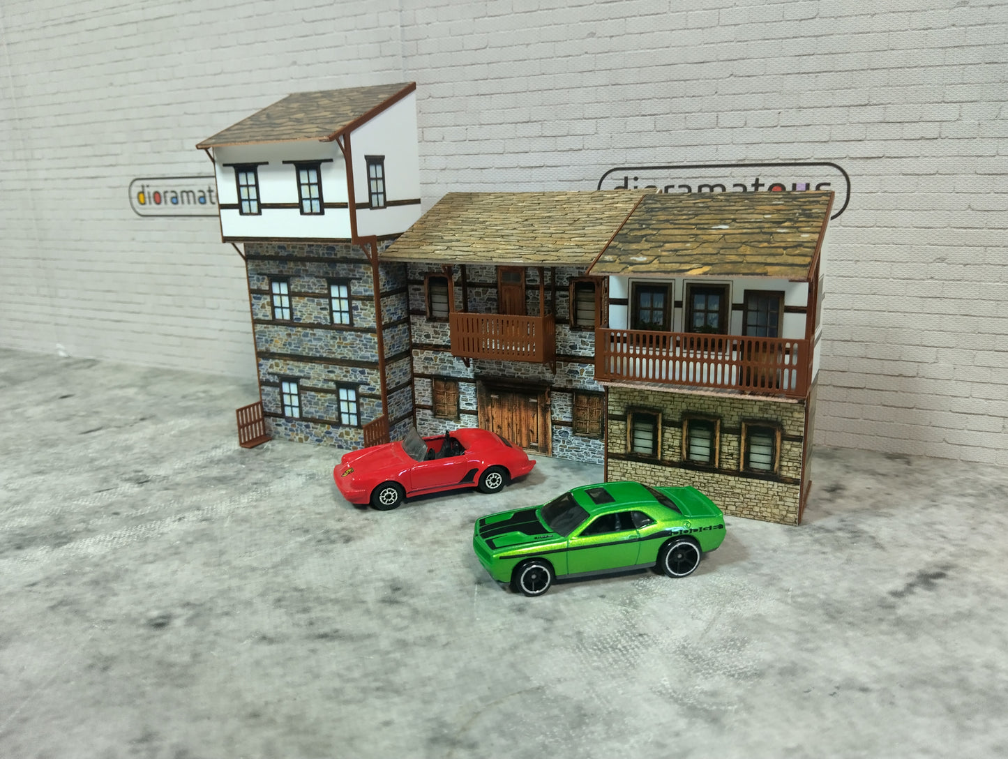 Diorama model kits 1/60-64 scale Country houses