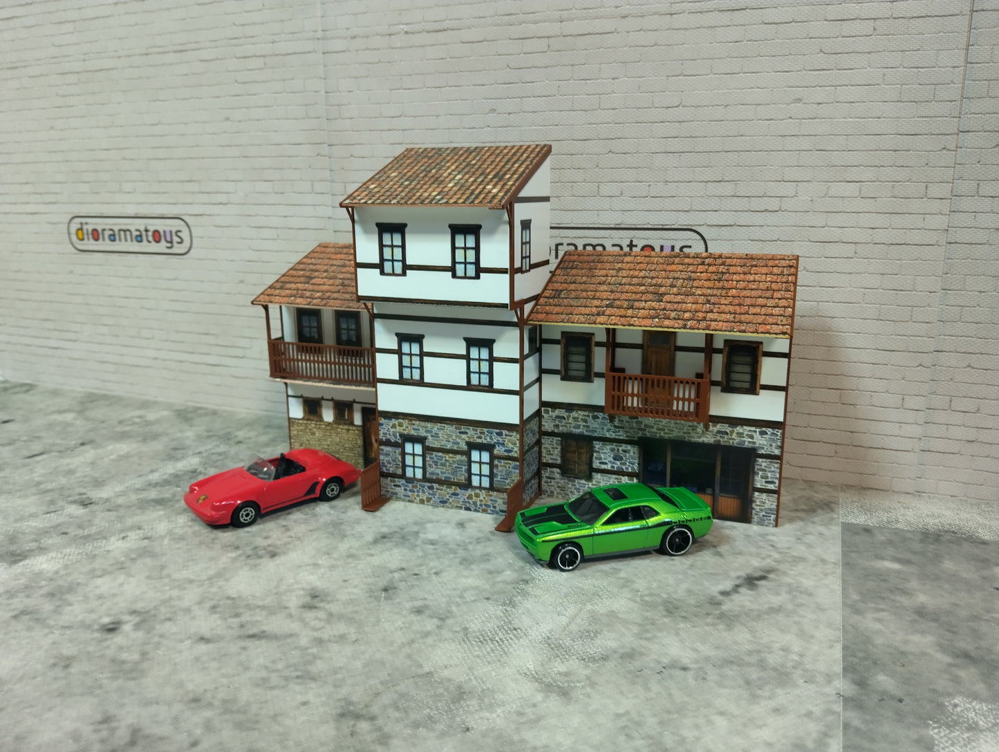 Diorama model kits 1/60-64 scale Country houses
