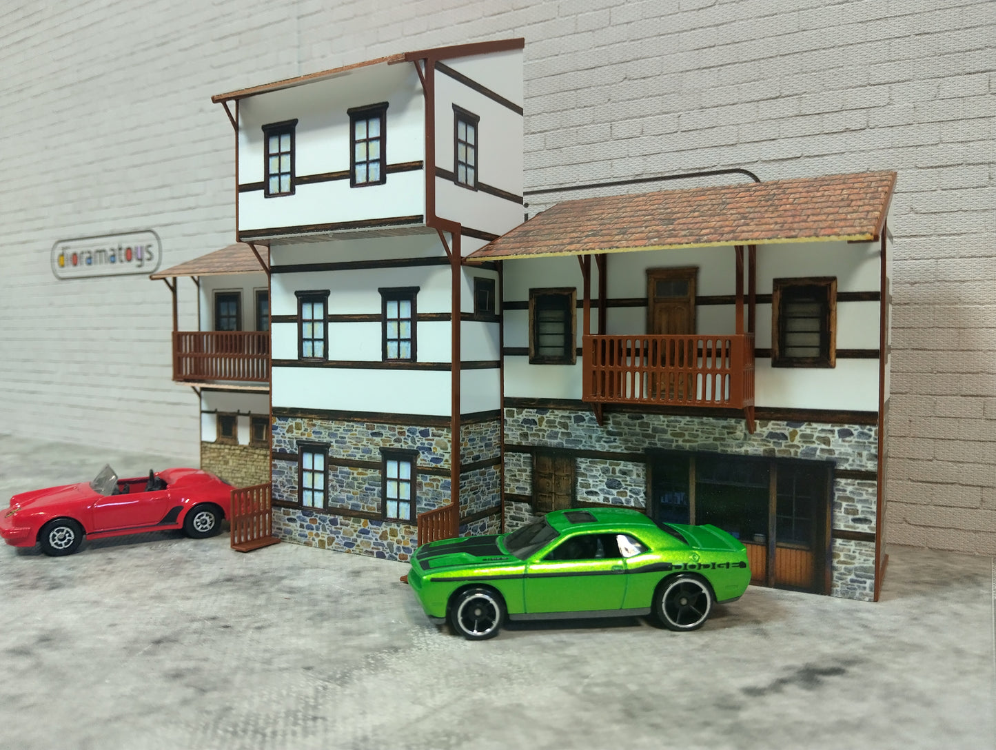 Diorama model kits 1/60-64 scale Country houses