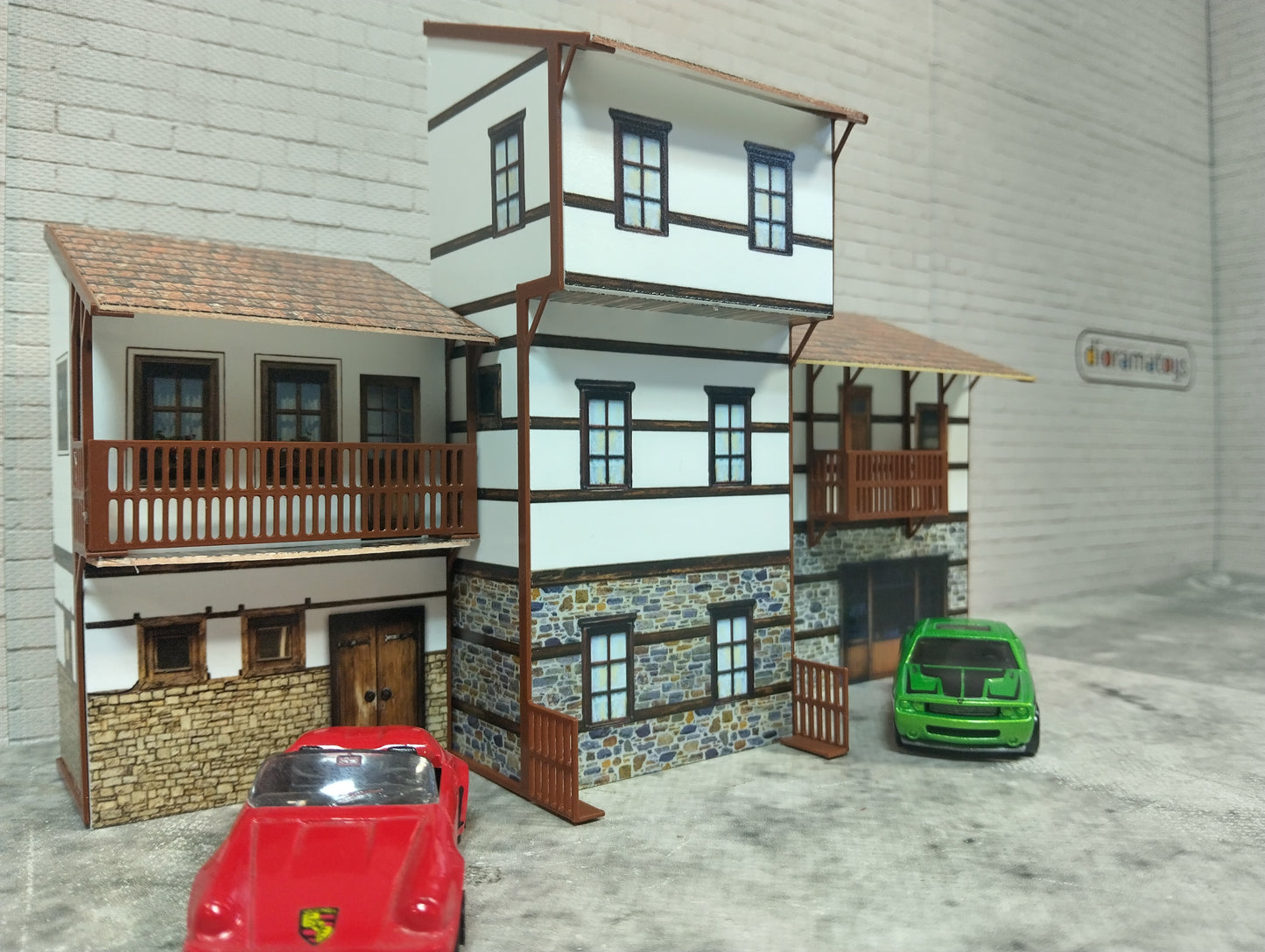 Diorama model kits 1/60-64 scale Country houses