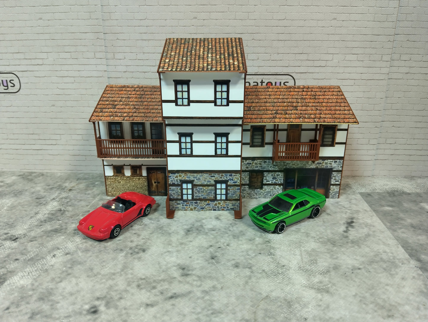 Diorama model kits 1/60-64 scale Country houses