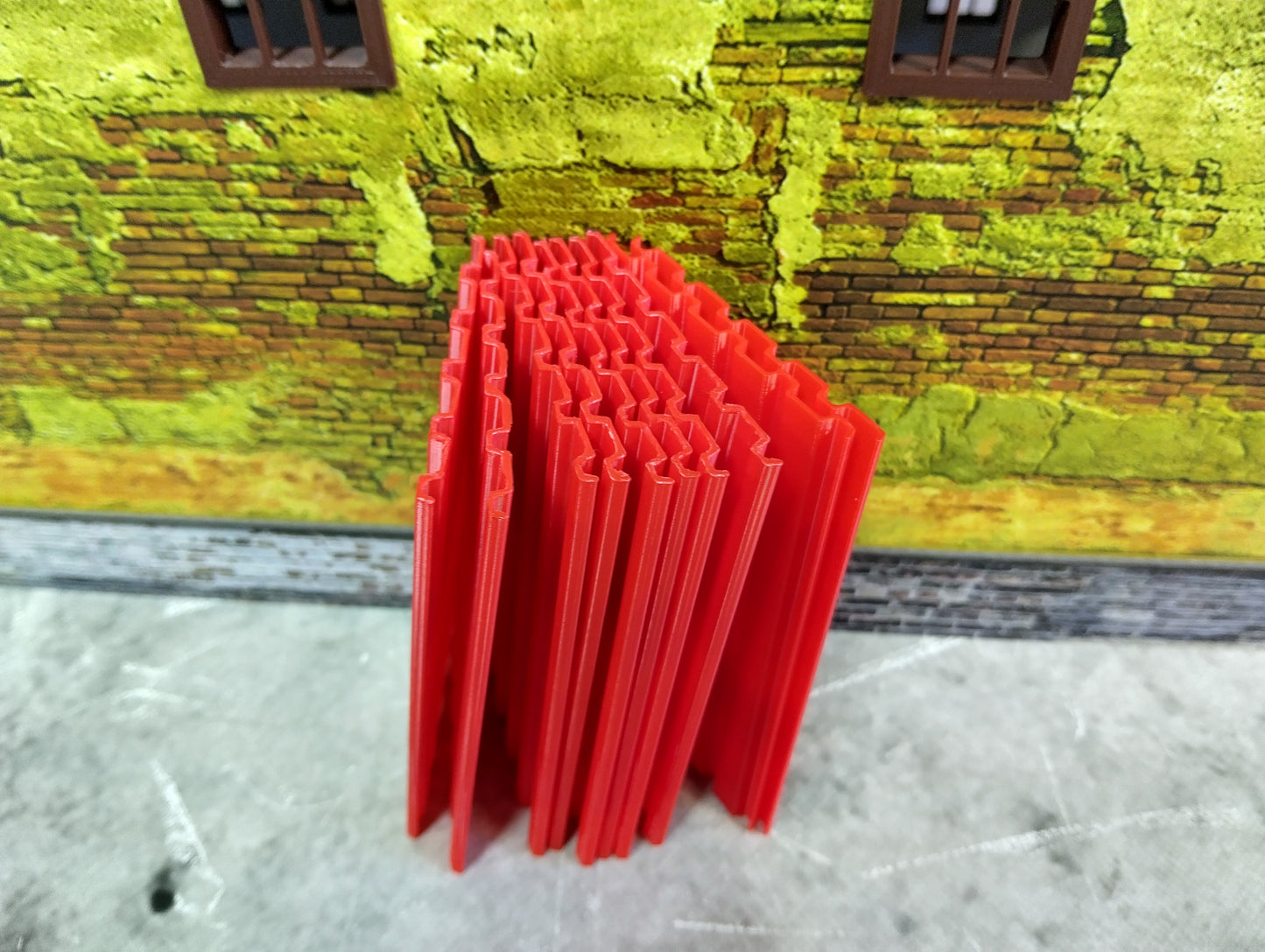 Corrugated roofing sheets 1/18 scale Diorama building parts Metal roof panels