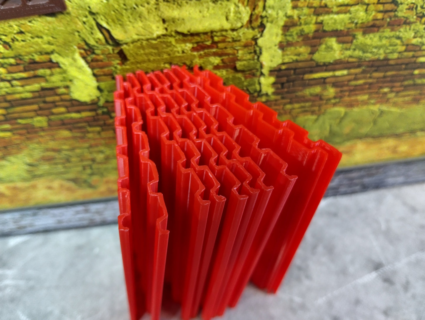Corrugated roofing sheets 1/18 scale Diorama building parts Metal roof panels
