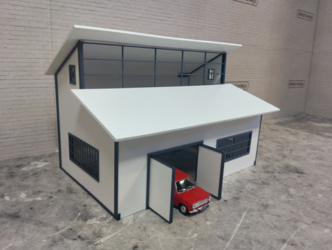 DIY Auto garage building 1/43 Model cars display Diorama model kit Scale 1:43