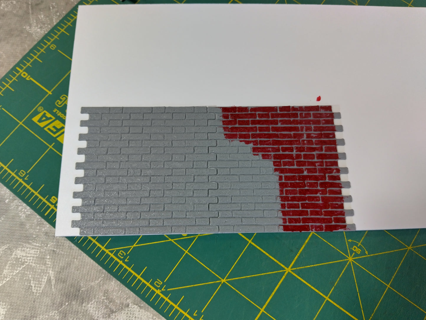 Brick wall sheets 1/18 scale Diorama model making Display decoration Size 1:18