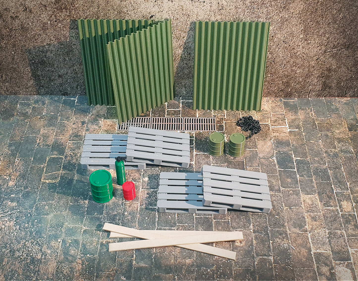 1:24 scale pallet model kit for auto service diorama