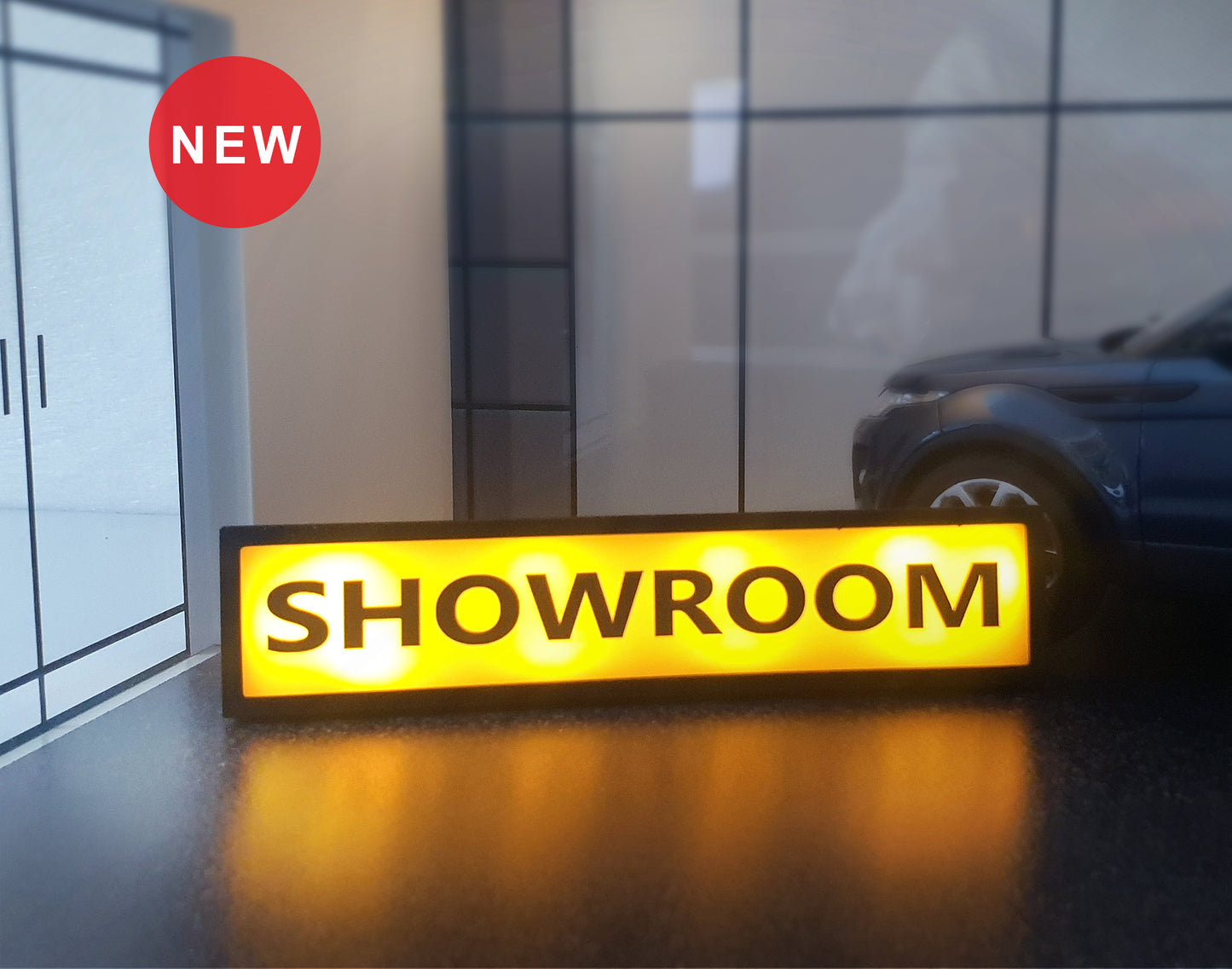 Light box sign Showroom