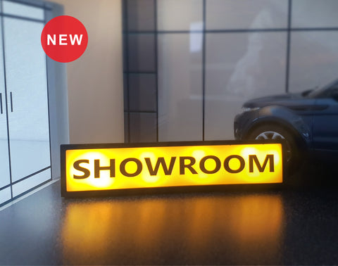 Light box sign Showroom