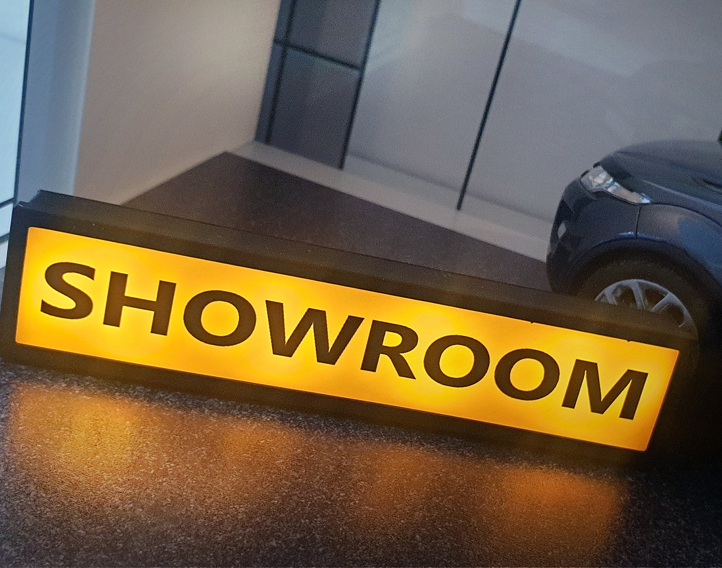 Light box sign Showroom