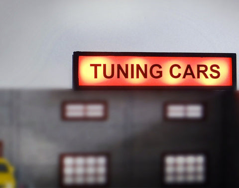 Light box sign Tuning cars