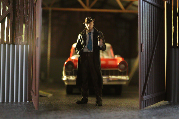 1:18 Mobster Figures – Set of 3 Gangster Miniatures Diorama Accessory SIZE 1/18