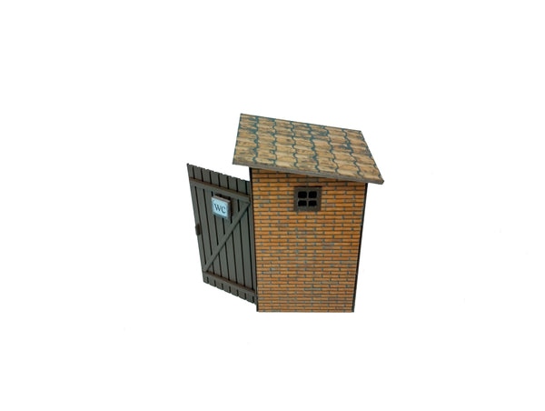 Outdoor WC Toilet building 1:22.5 scale G Gauge Diorama decoration model