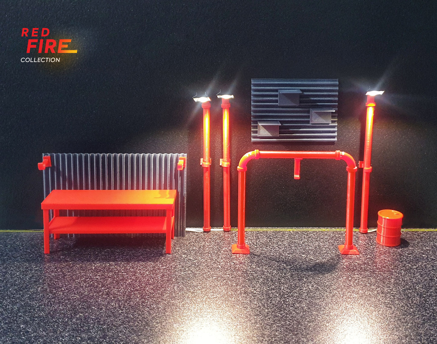 Red Fire Collection. Scale 1:18.