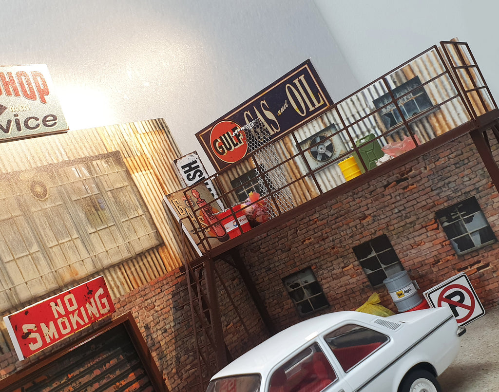 Diorama Accessories for garage models Diorama parts Advertising signs ...