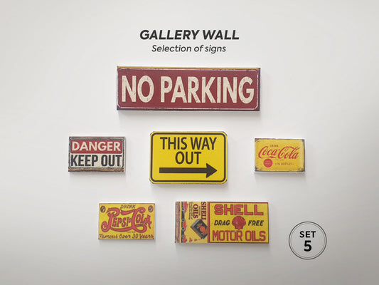 05 Set of advertising signs.