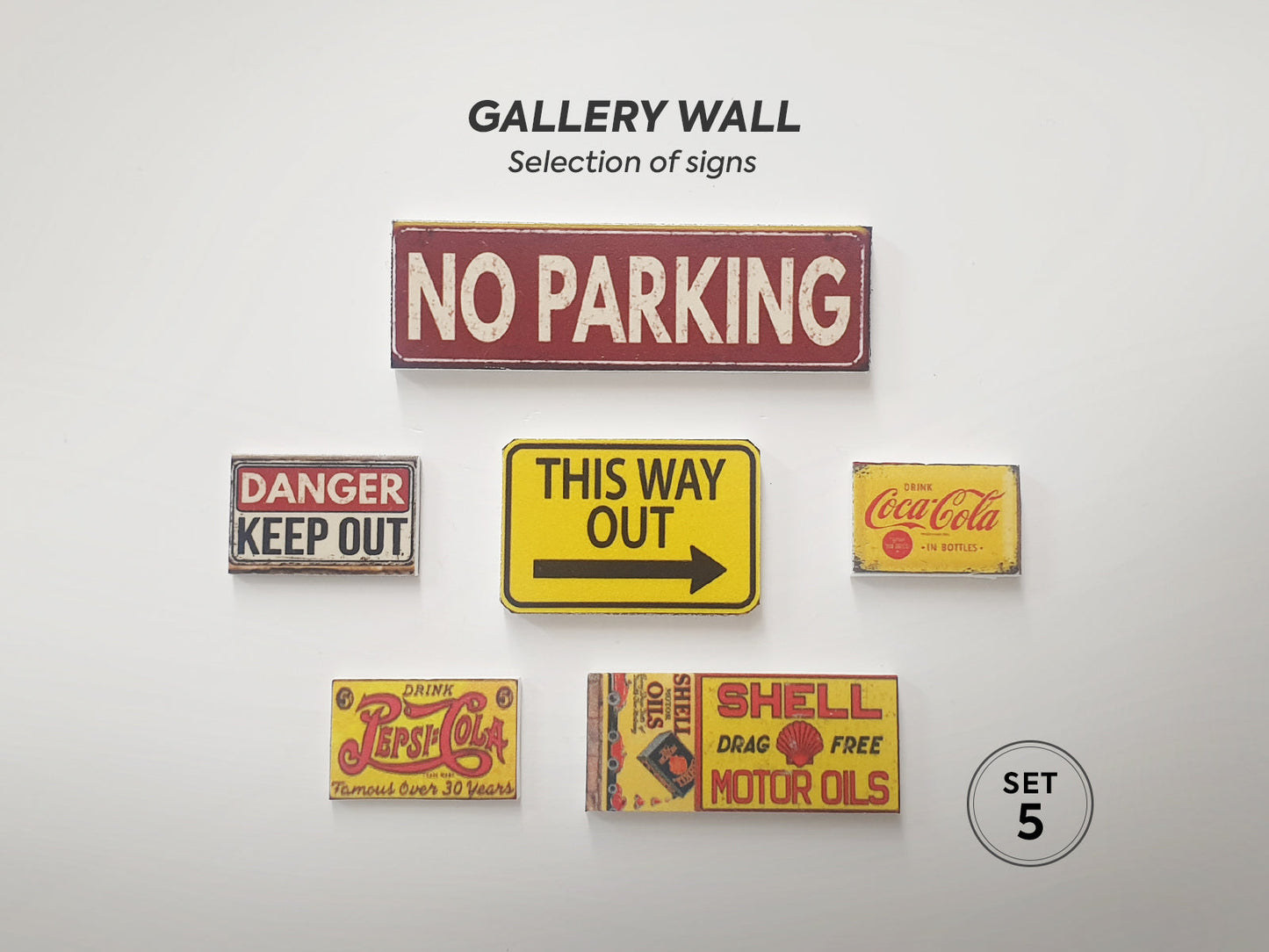 06 Set of advertising signs.