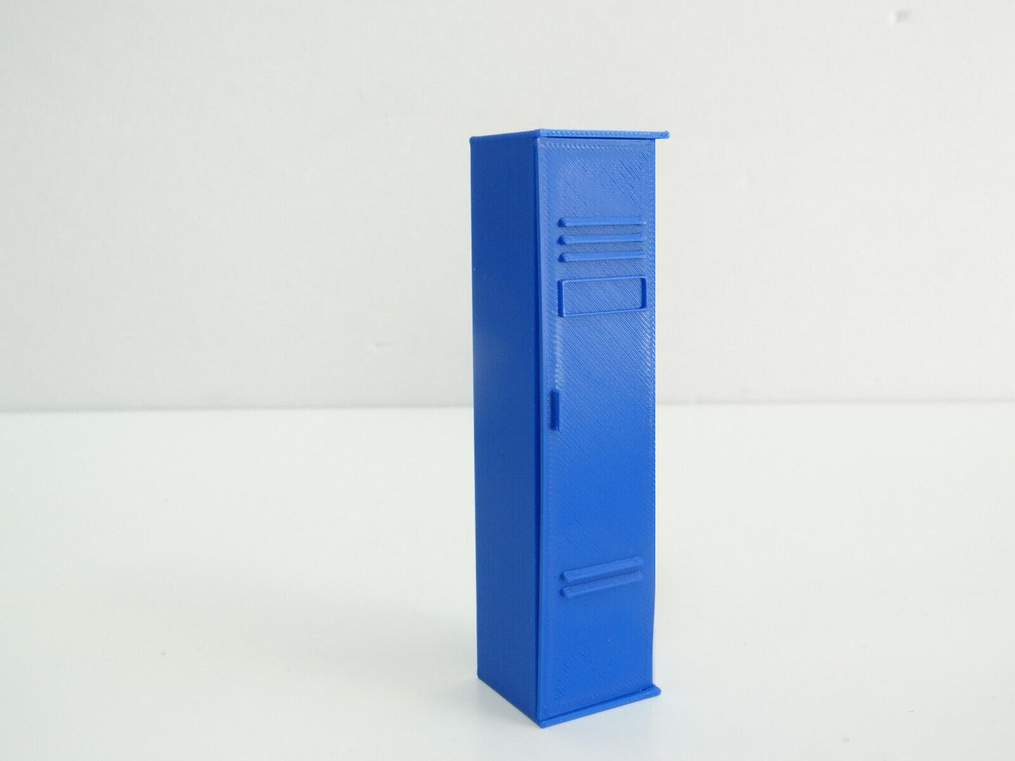 Single locker shelf. Scale 1:18. Garage miniature furniture. Diorama parts.