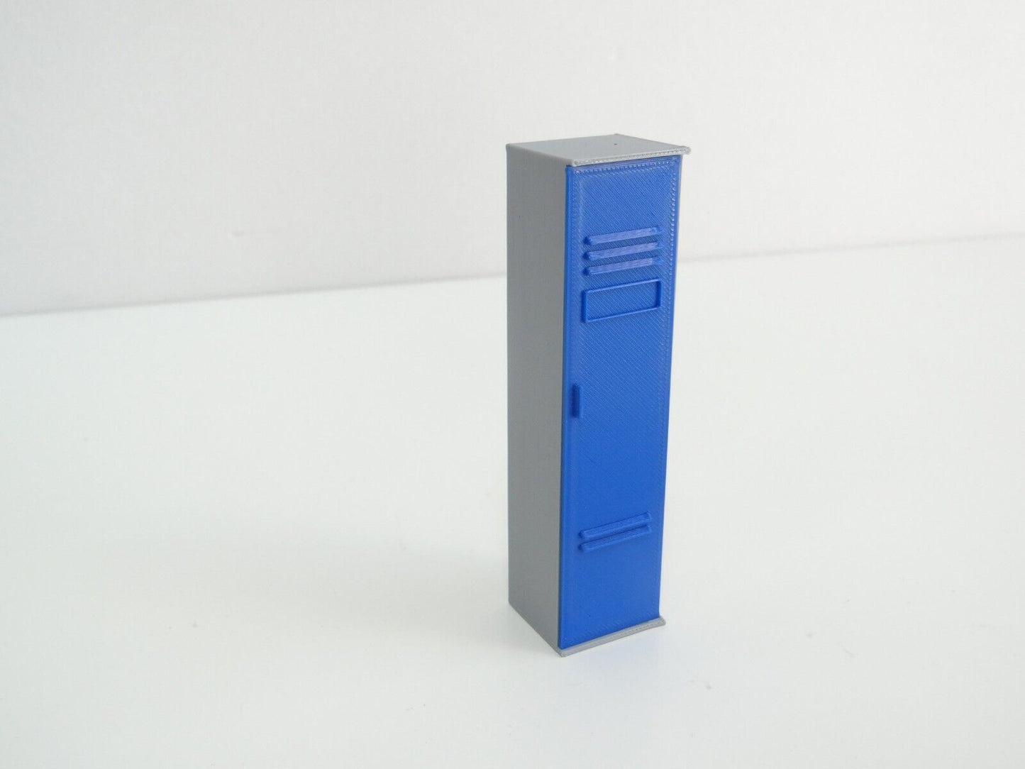 Single locker shelf. Scale 1:18. Garage miniature furniture. Diorama parts.