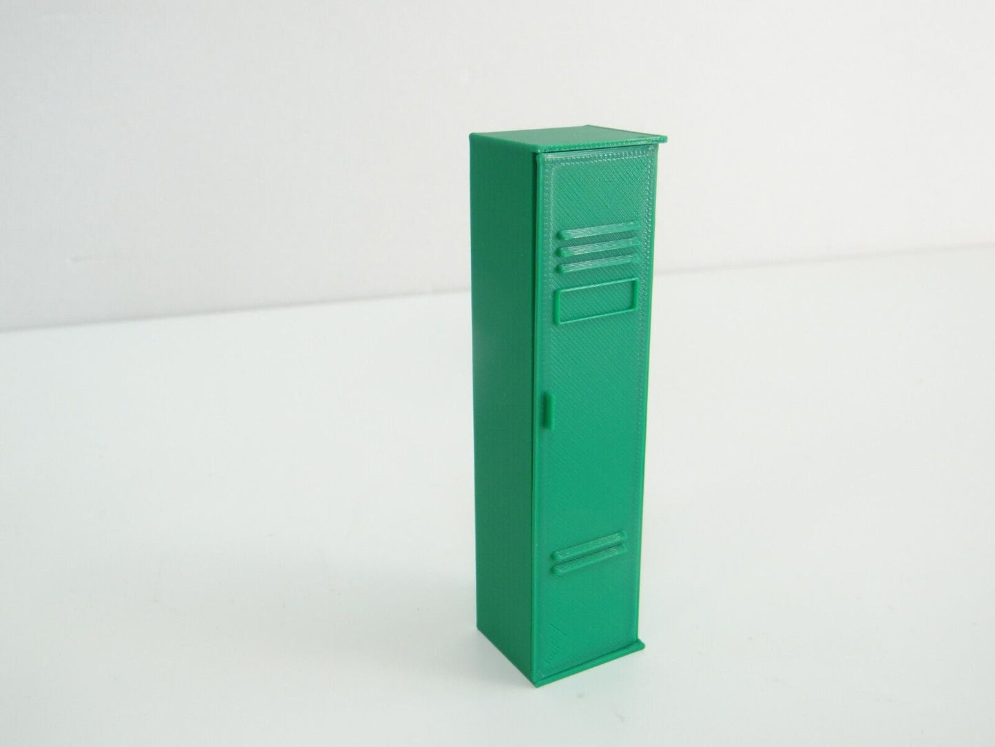 Single locker shelf. Scale 1:18. Garage miniature furniture. Diorama parts.
