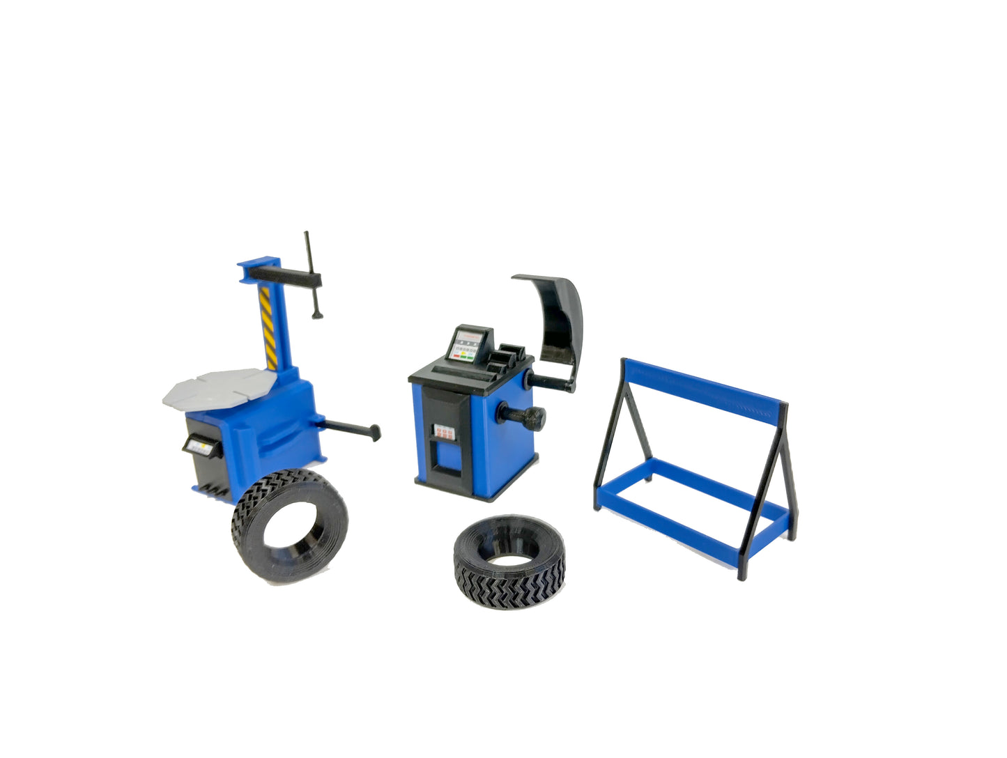 Tyre service equipment Tire shop tools 1:18 scale Model car display decoration