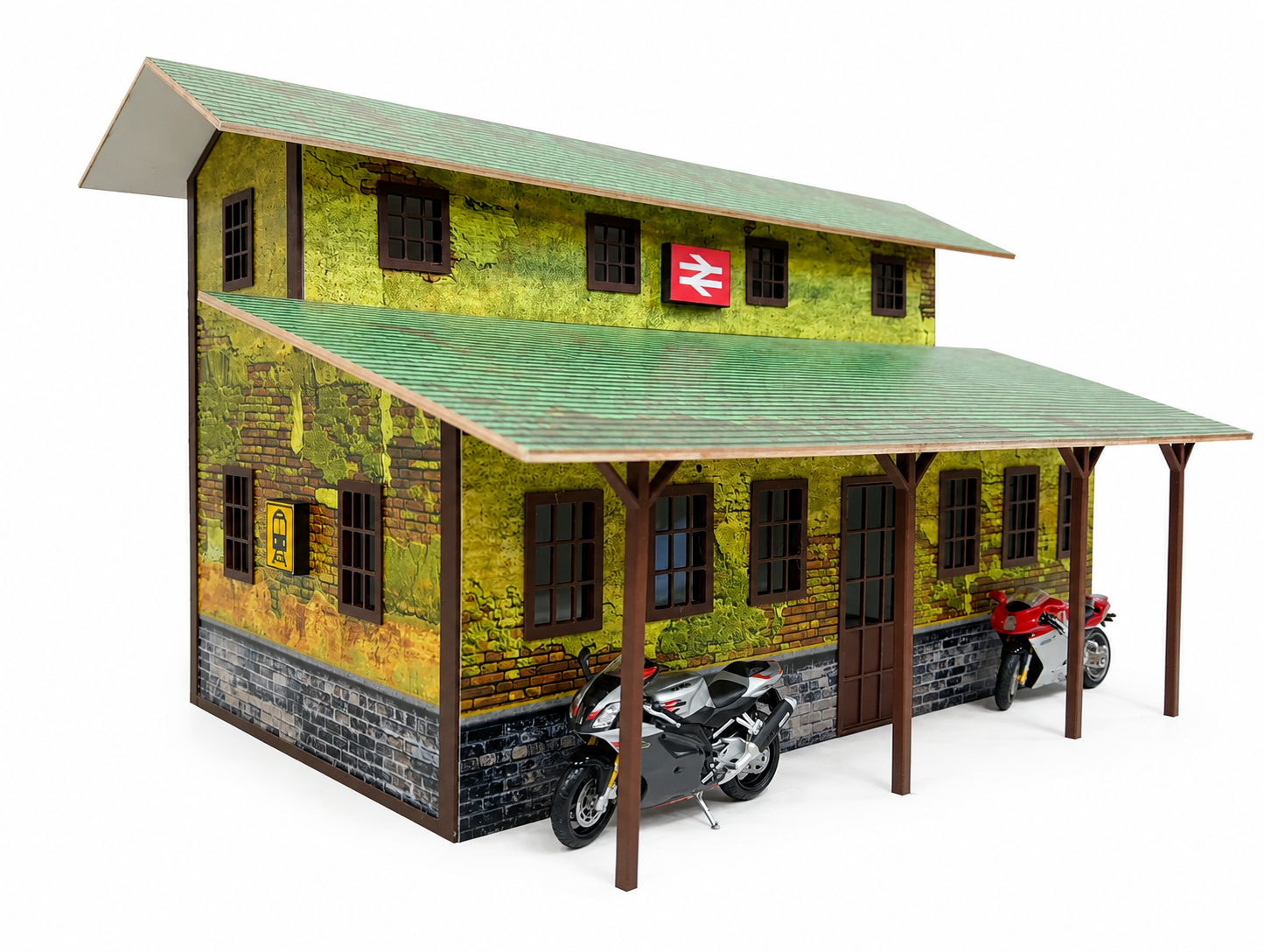 Railway Station 1:22.5 Scale – G Gauge Train Station Diorama Model Kit Size 1/22