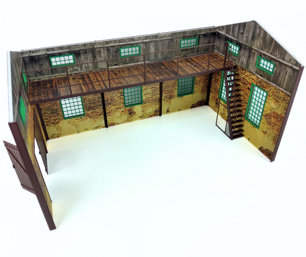 Barn Garage 1:18 Scale Diorama Kit for Diecast Model Car Display Vehicles