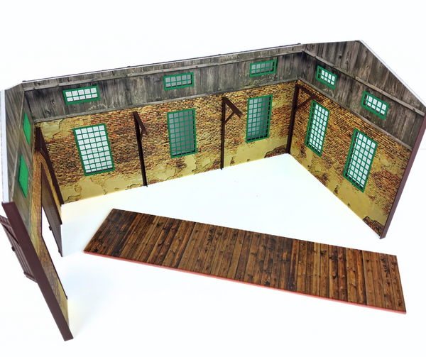 Barn Garage 1:18 Scale Diorama Kit for Diecast Model Car Display Vehicles
