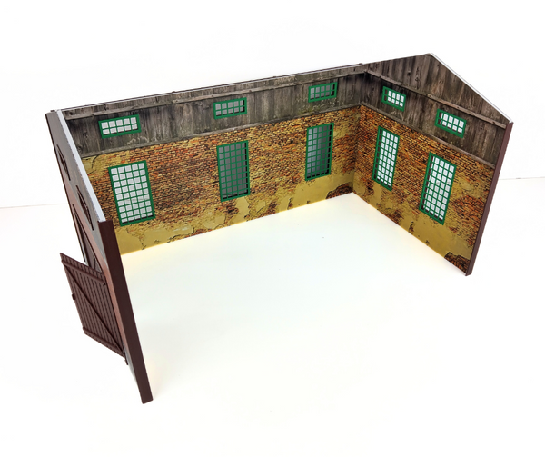 Barn Garage 1:18 Scale Diorama Kit for Diecast Model Car Display Vehicles