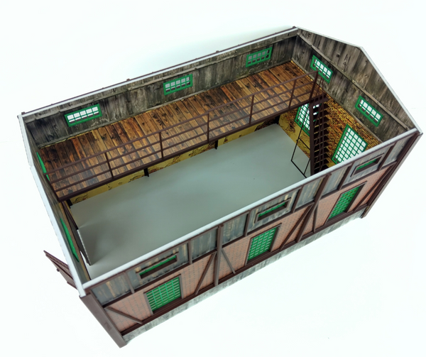 Barn Garage 1:18 Scale Diorama Kit for Diecast Model Car Display Vehicles