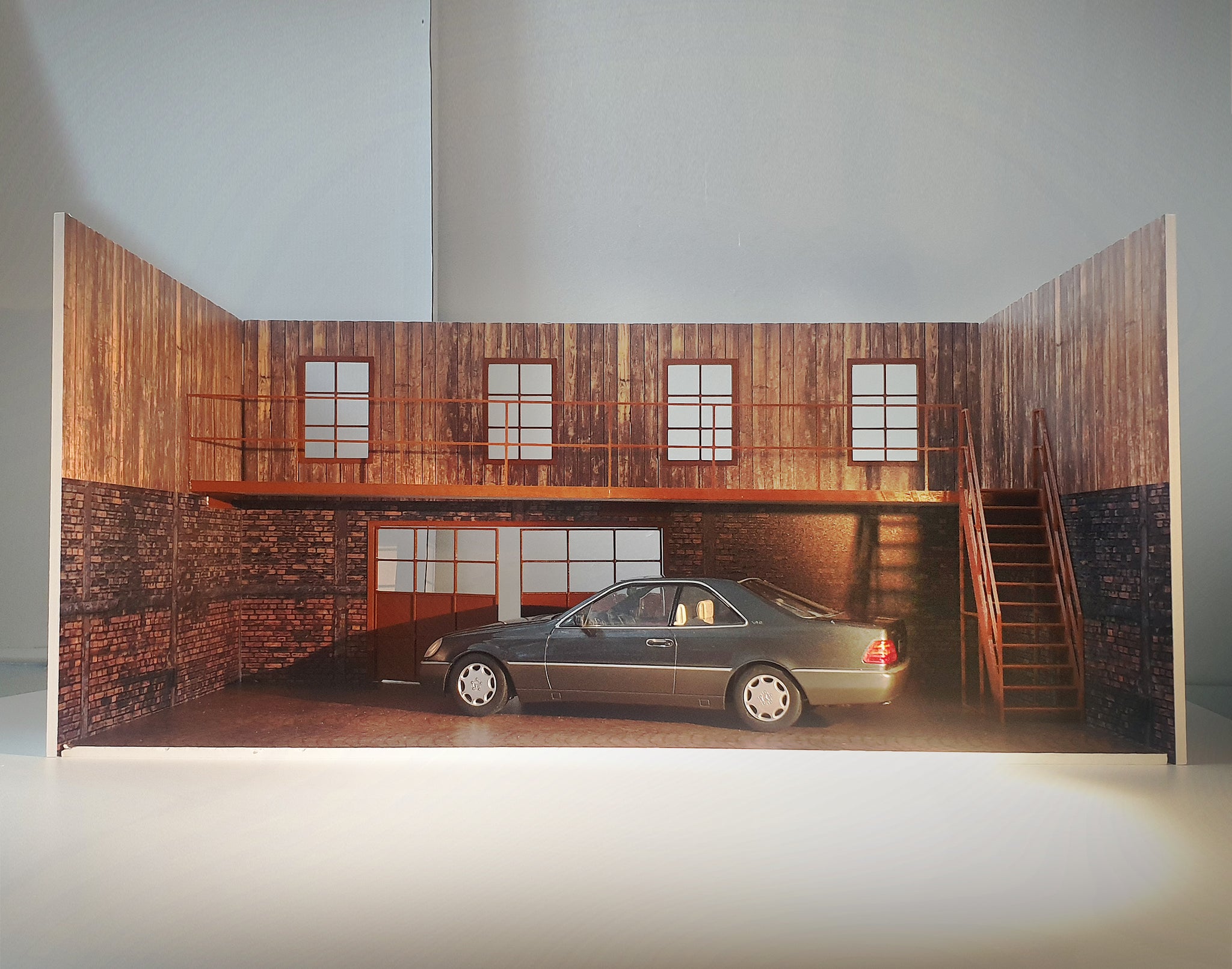 Wood-brick-garage-with-second-