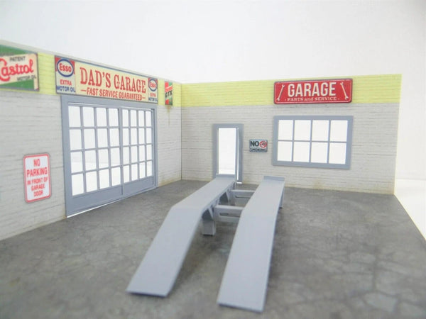 Garage display for diecast cars