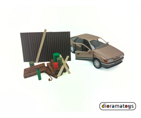 1:24 scale pallet set for garage diorama
