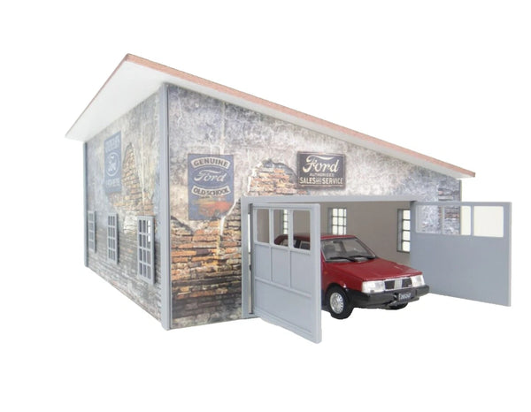 Miniature garage for diecast car display