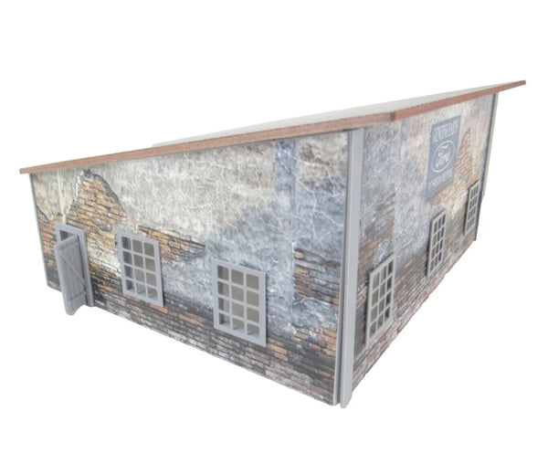 Model of a building with brick and stone facade 