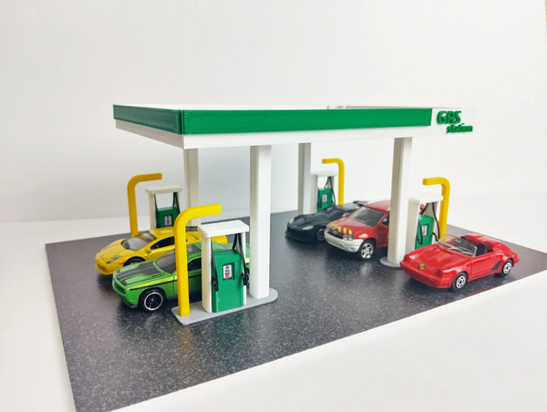 Detailed miniature gas pumps 

