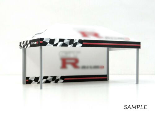 Scale 1:43 Diorama rally tent Sports car model display Racetrack decoration