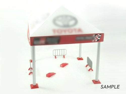 Rally Tent Diorama Kit Scale 1:43 Sports Model Car Display Race Track Decoration