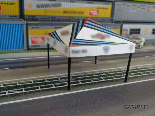 Scale 1:43 Diorama rally tent Car model display decoration Diorama model kit Racetrack decoration