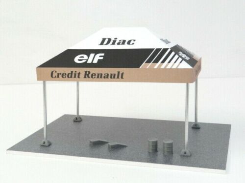 Scale 1:43 Rally sponsor tent with parking base Diorama kit Sports car display