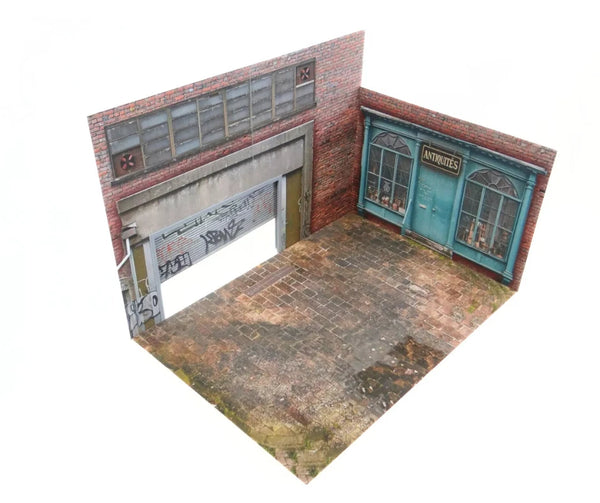 1:18 Scale Street Store Diorama Kit – Model Car Display Scene Garage