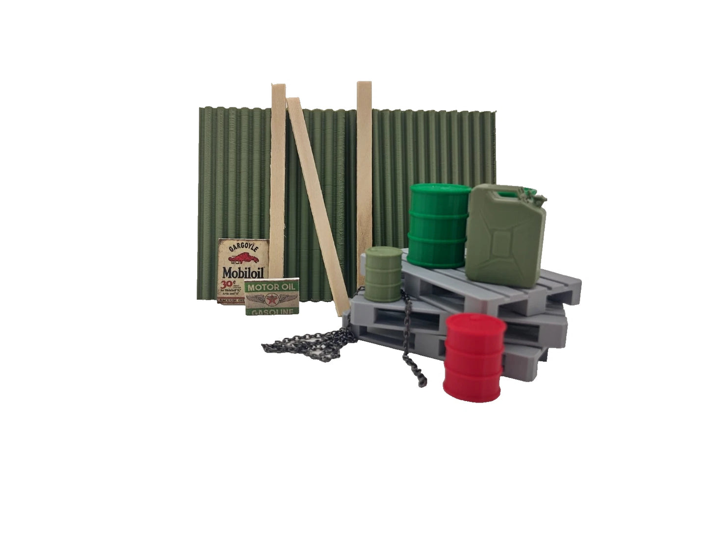 Model garage storage equipment