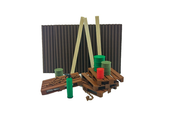 Highly detailed miniature garage accessories